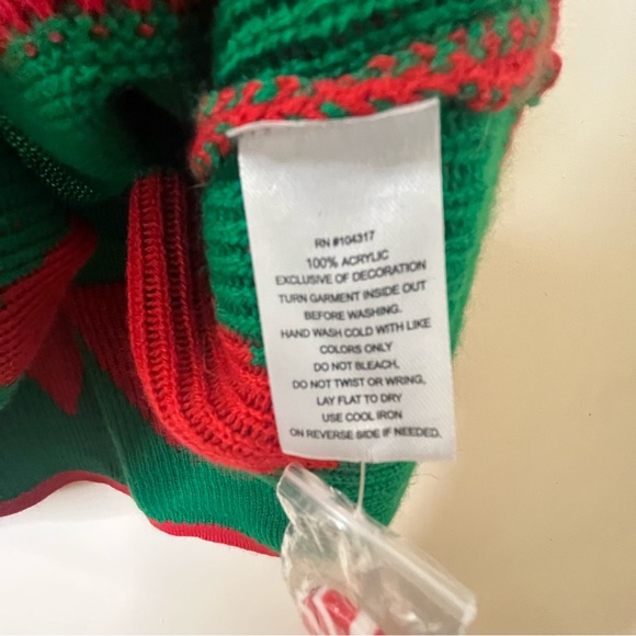 Planet Heart Christmas Holiday Elf Cold-Shoulder Sweater Dress Costume Sz L - Picture 9 of 9